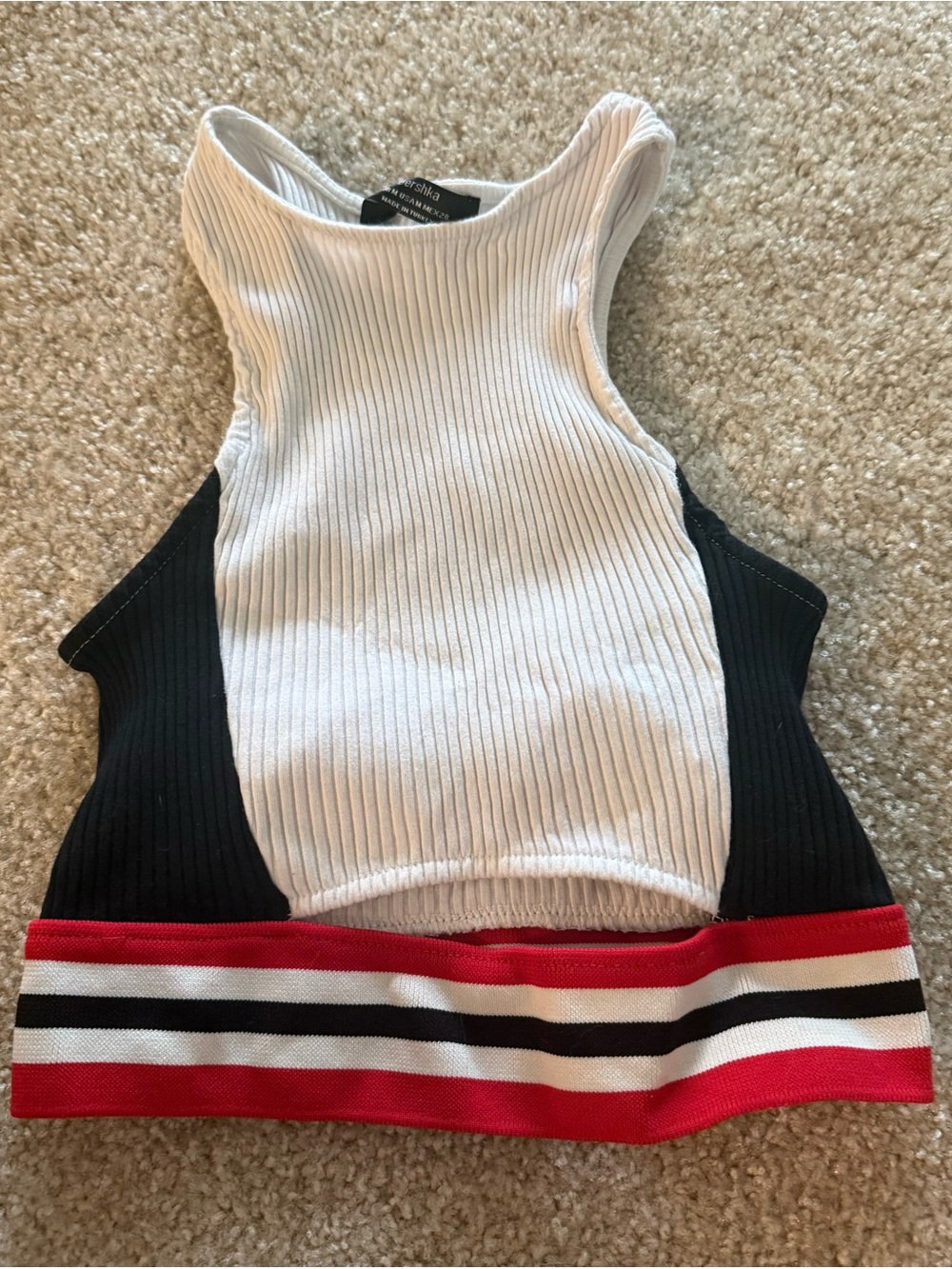 Bershka cut out crop top